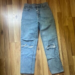 PacSun Blue High Rise Straight Leg Jeans
